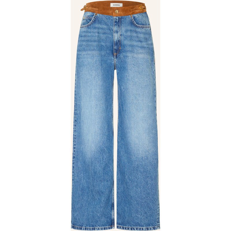 Sandro Wide Leg Jeans blau