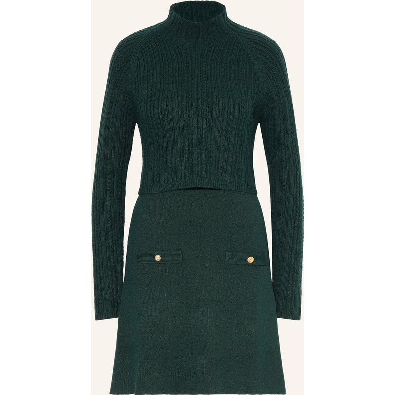 Maje Set: Strickkleid Und Pullover gruen