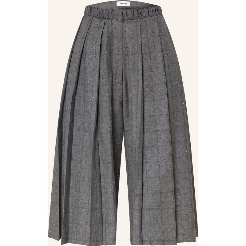 Sandro Culotte Mit Schmucksteinen grau