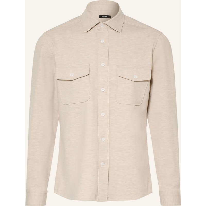 Reiss Overshirt Mcshane Aus Jersey beige