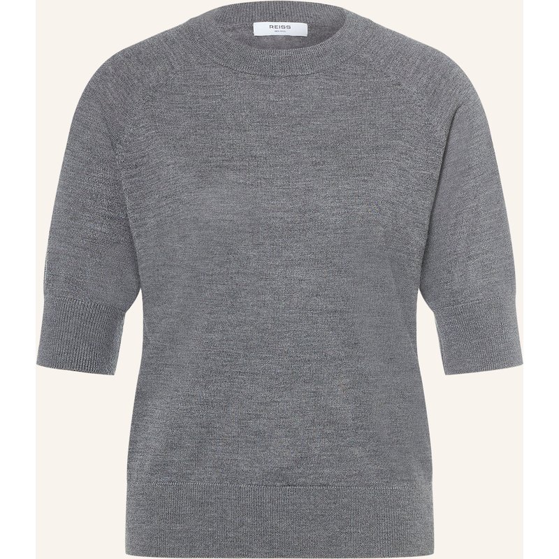 Reiss Strickshirt Suzzie Aus Merinowolle grau