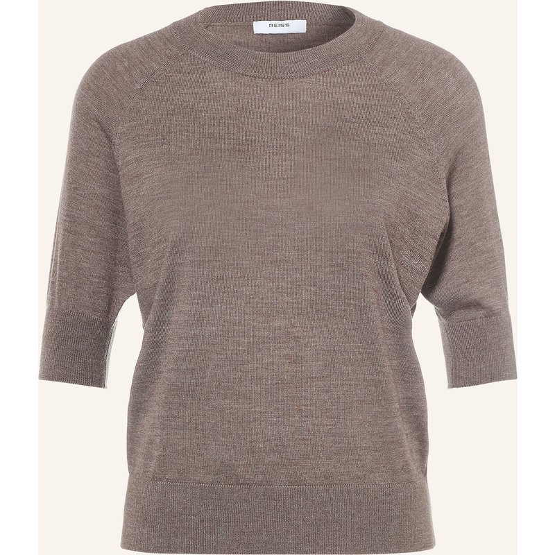 Reiss Strickshirt Suzzie Aus Merinowolle braun