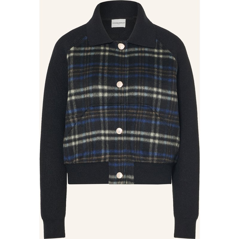 Claudie Pierlot Jacke Im Materialmix blau