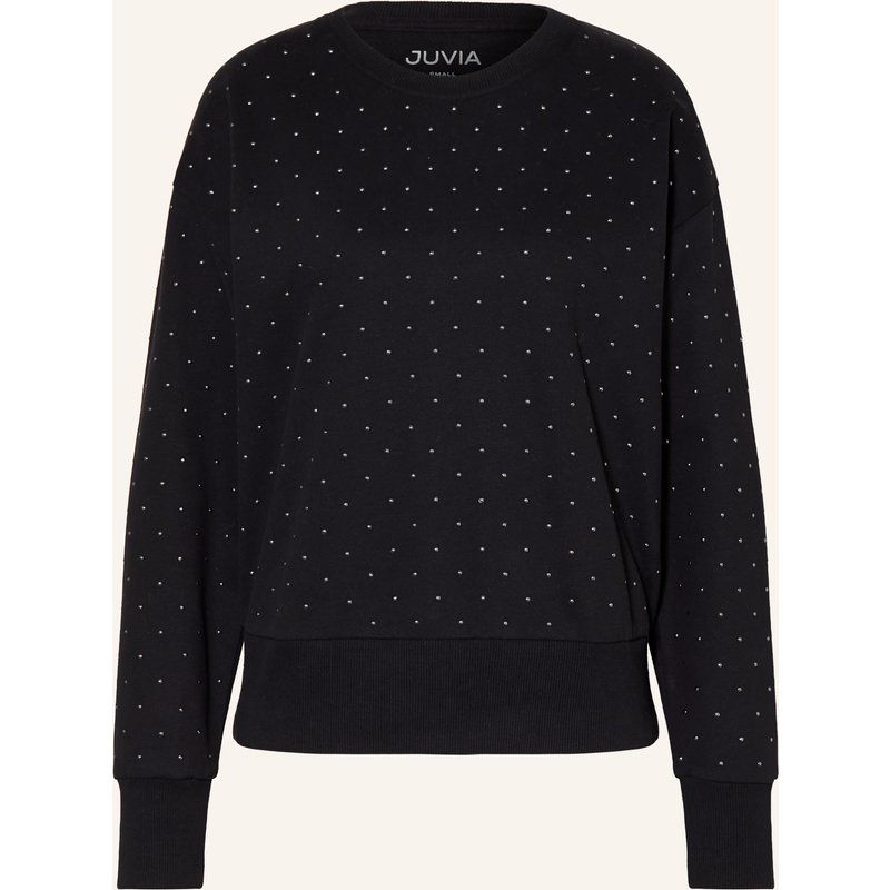 Juvia Sweatshirt Annelina Mit Nieten schwarz