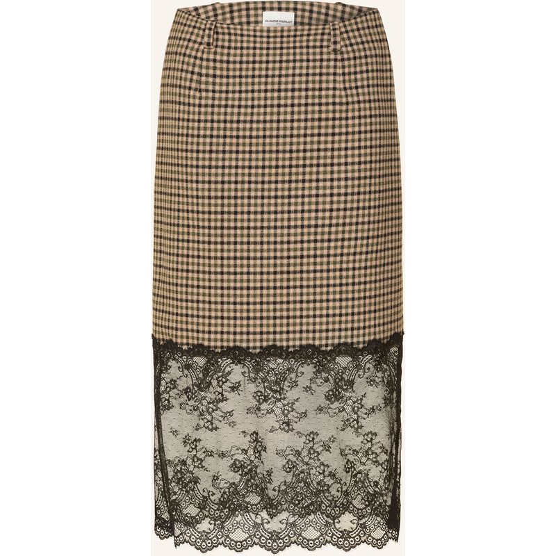 Claudie Pierlot Rock Mit Spitze beige