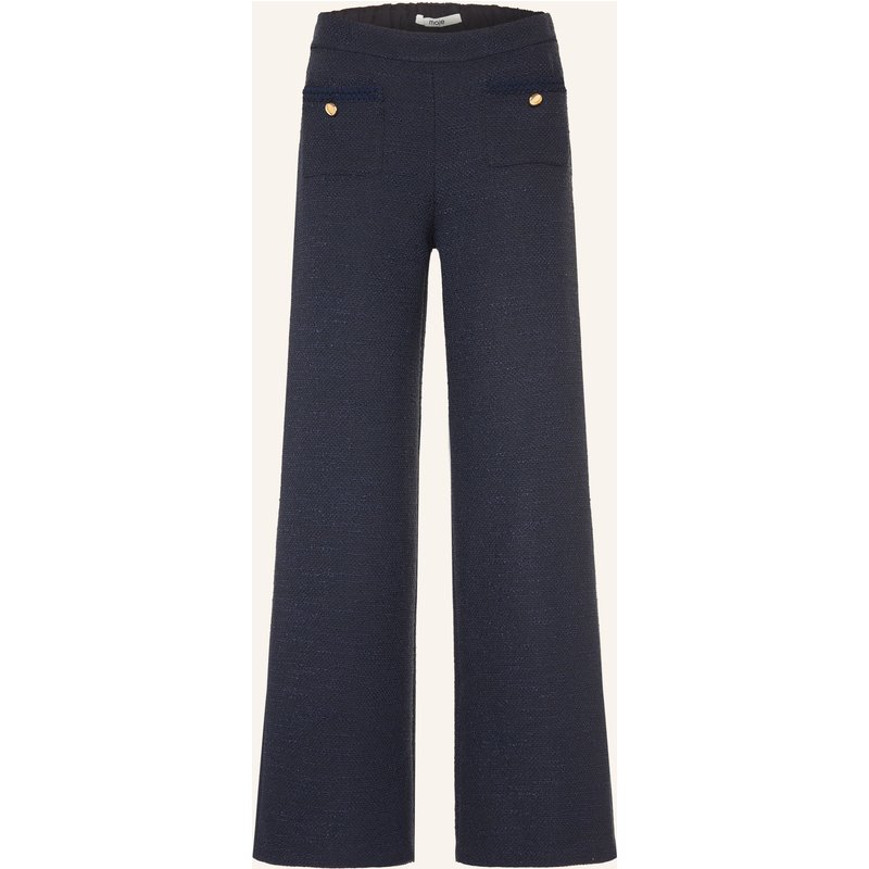 Maje Tweed-Hose blau