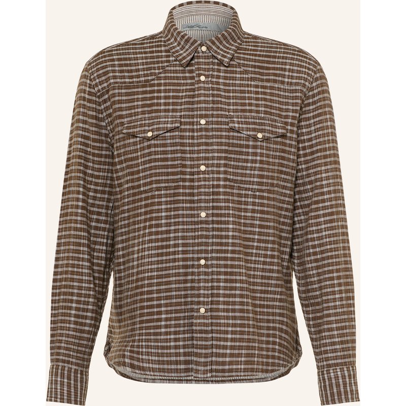 Allsaints Hemd Court Comfort Fit braun