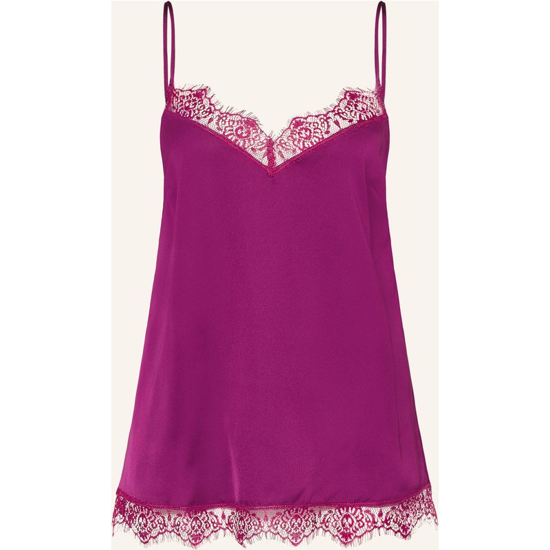 Simone Pérèle Schlaftop Satin Secrets Aus Satin rot