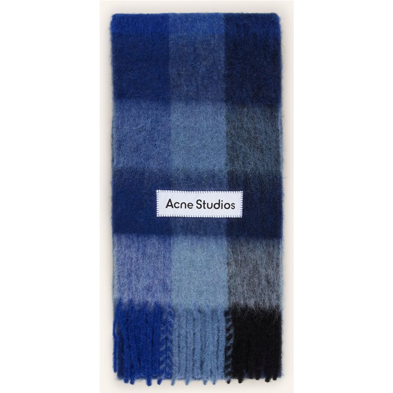 Acne Studios Schal Mit Alpaka blau