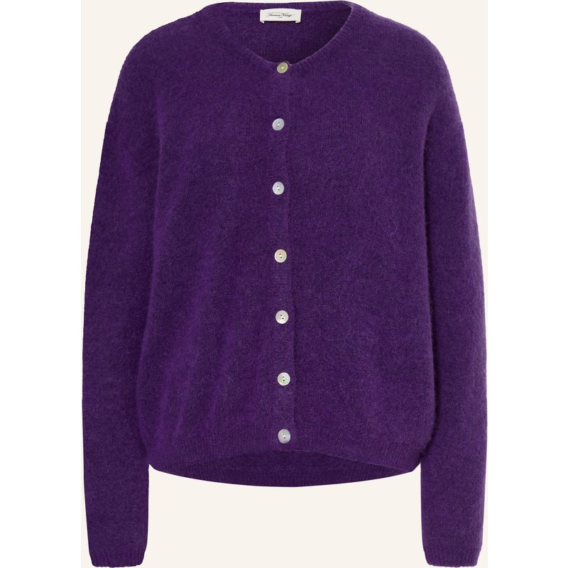 American Vintage Strickjacke Mit Alpaka lila