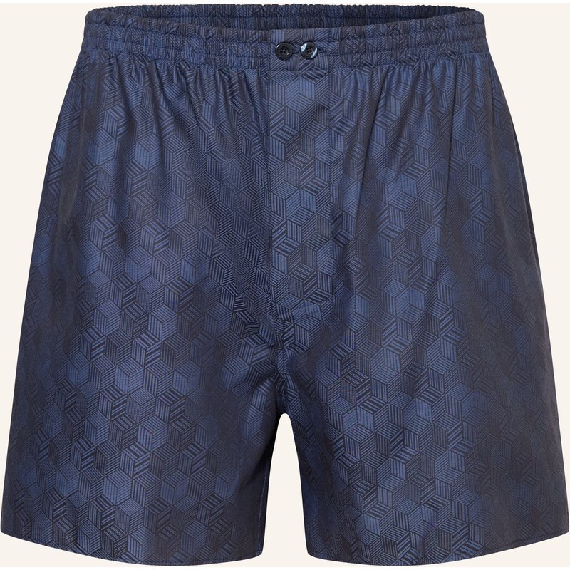Zimmerli Web-Boxershorts Luxury Jaquards blau