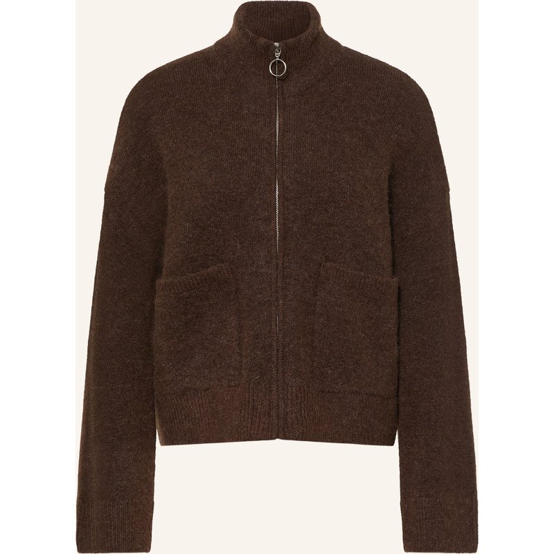 Selected Strickjacke Mit Alpaka braun