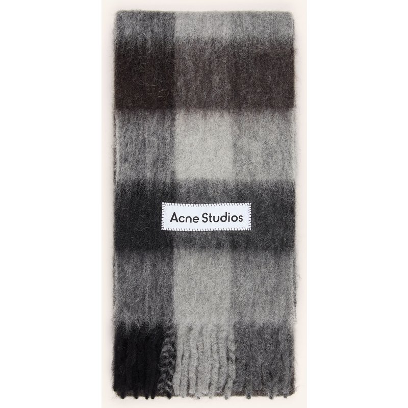 Acne Studios Schal Mit Alpaka grau