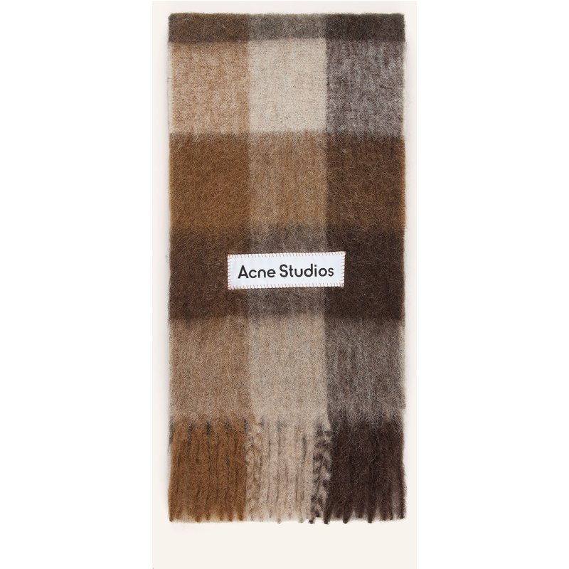 Acne Studios Schal Mit Alpaka braun