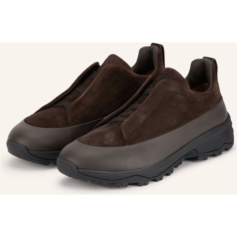 Zegna Sneaker Triple Stitch Monte braun
