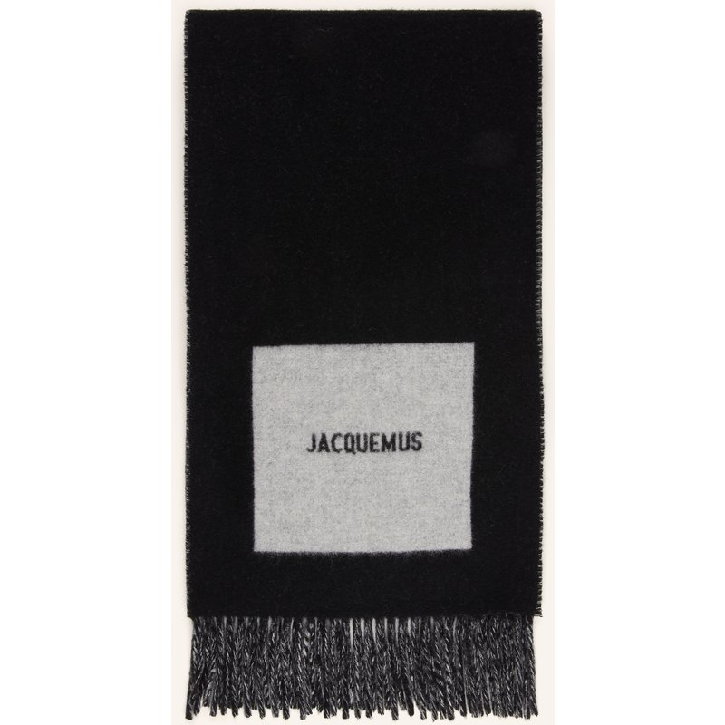 Jacquemus Schal L'echarpe Rond Carre schwarz