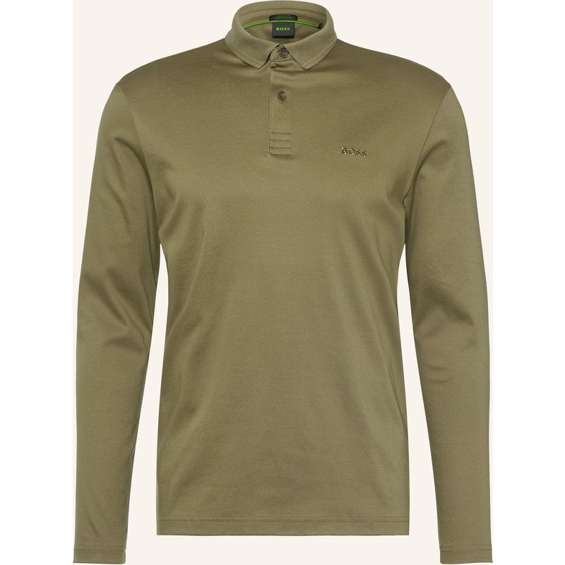 Boss Jersey-Poloshirt Pirol Regular Fit gruen