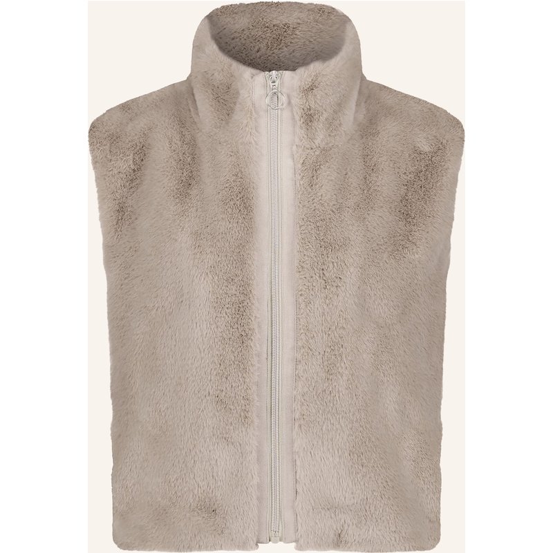 Betty Barclay Kunstfell-Weste beige