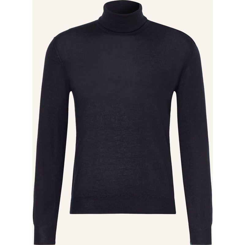 Fioroni Rollkragenpullover Aus Cashmere Mit Seide blau