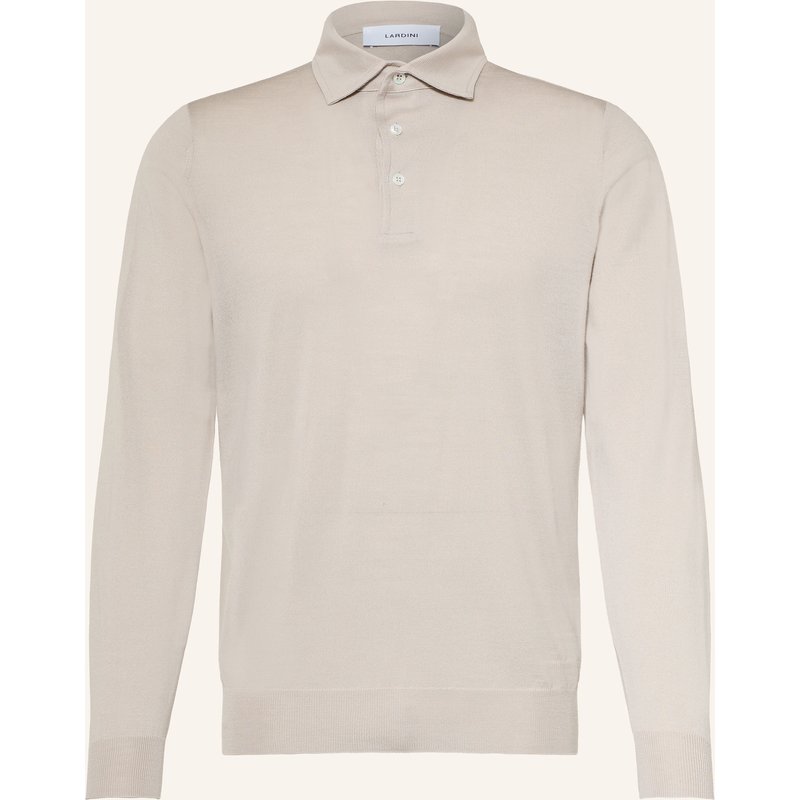 Lardini Strick-Poloshirt beige