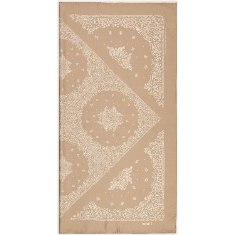 Aeneis Seidentuch beige