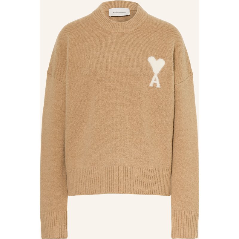 Ami Paris Pullover Mit Alpaka beige