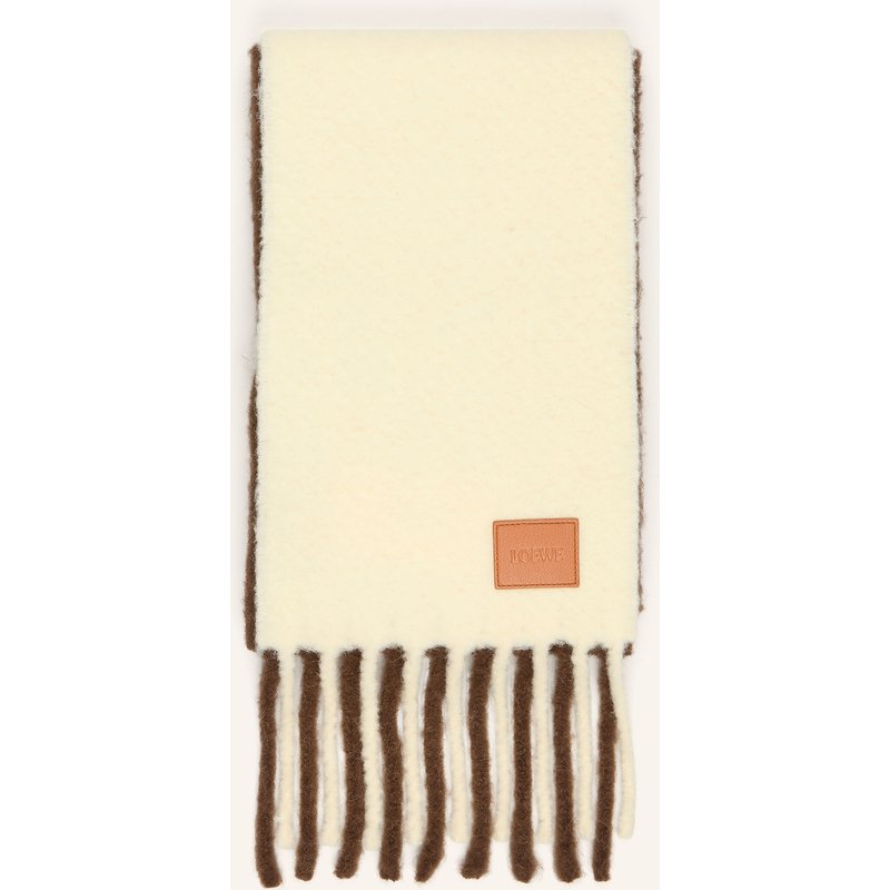 Loewe Schal Mit Alpaka beige