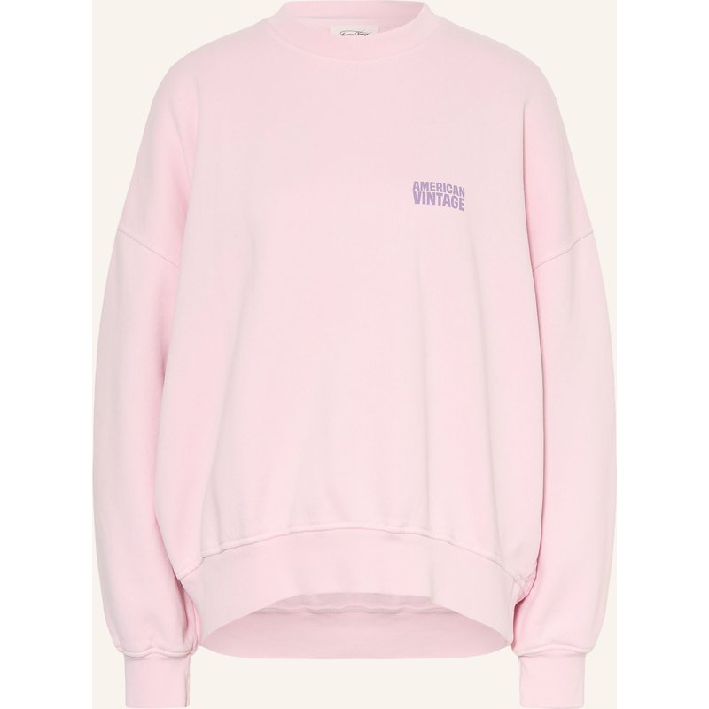 American Vintage Sweatshirt Plizzy rosa