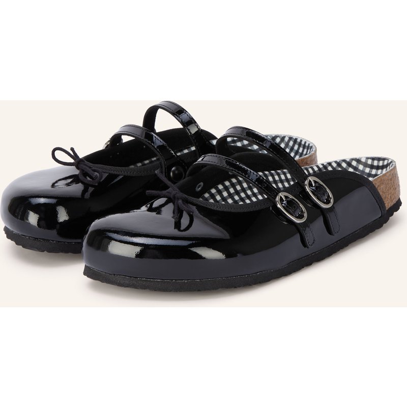 1774 Birkenstock Lack-Mules Scala schwarz