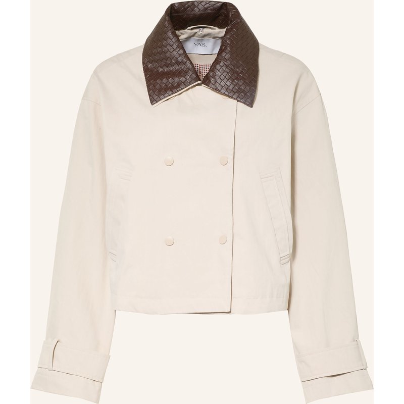 Y.A.S. Kastenjacke Mit Abnehmbarem Kragen beige