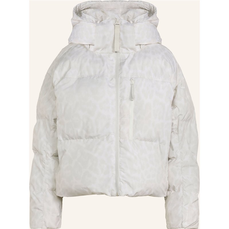 Adidas By Stella Mccartney Steppjacke Adidas By Stella Mccartney Short Padded Printed Mit Abnehmbarer Kapuze weiss