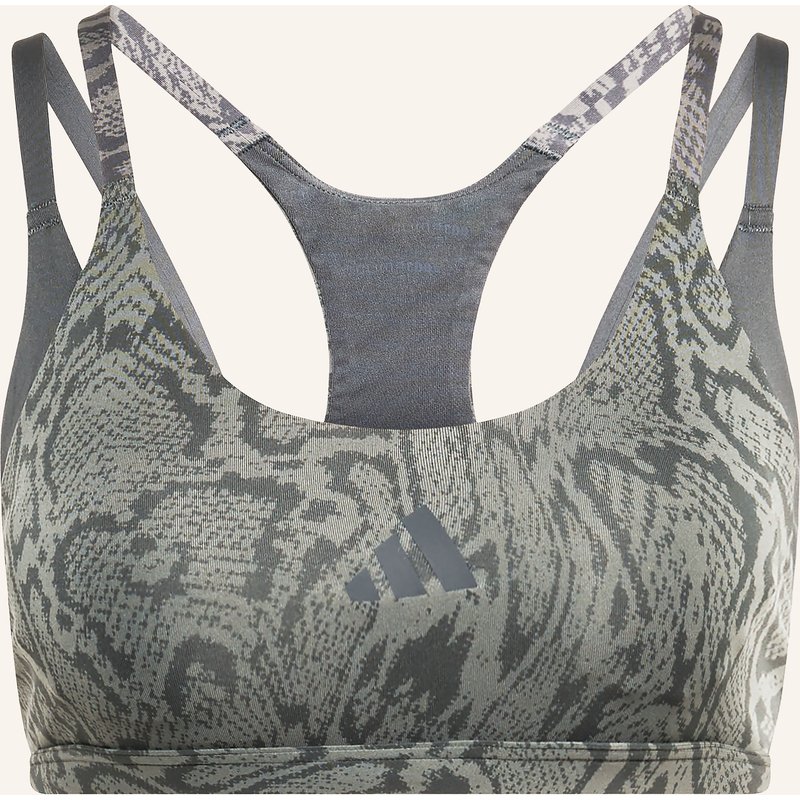 Adidas Sport-Bh Optime Workout Snake Strappy blau