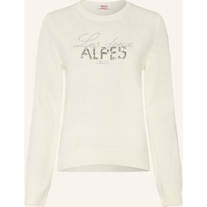 Liu Jo Pullover Mit Schmucksteinen weiss