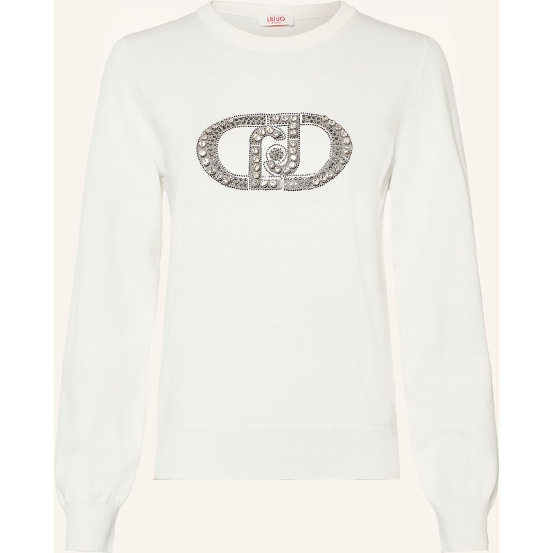Liu Jo Pullover Mit Schmucksteinen weiss