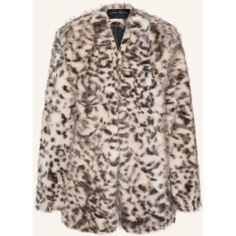 Cph Muse Kunstfell-Jacke Cmfolo braun