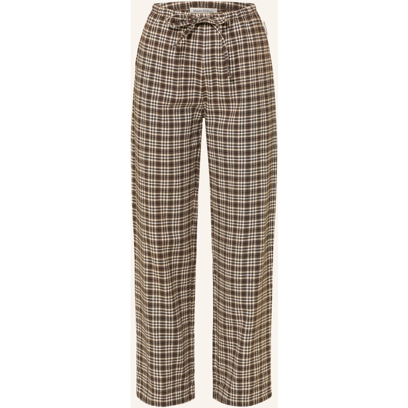 Marc O'polo Schlafhose Aus Flanell braun