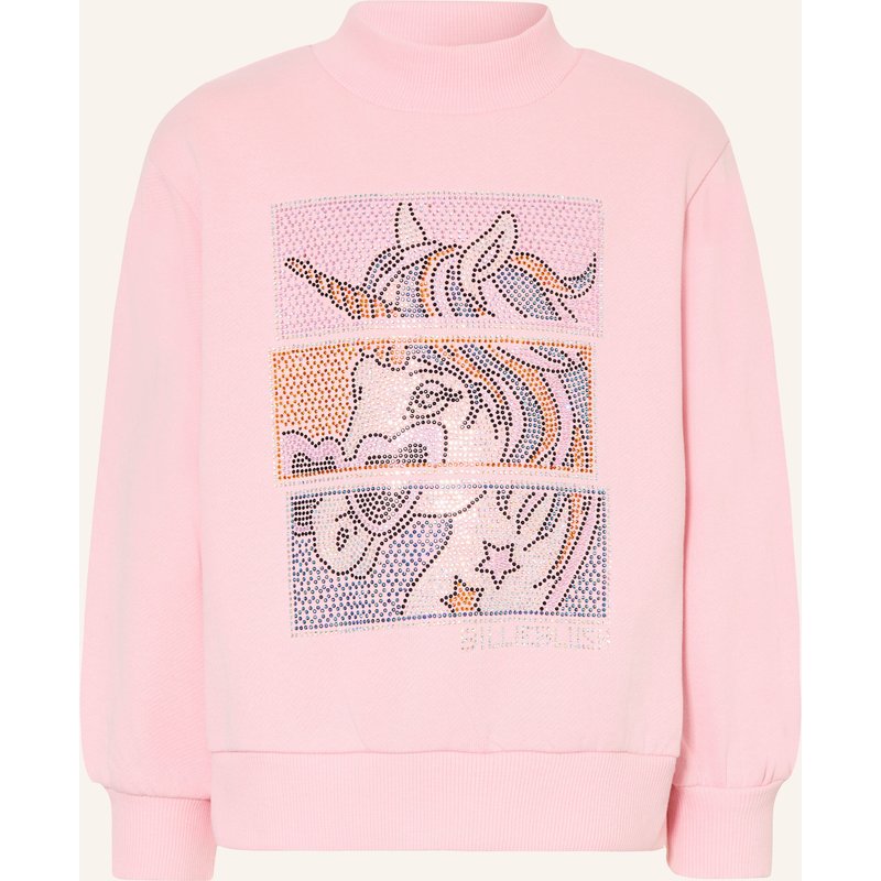 Billieblush Sweatshirt Mit Schmucksteinen rosa