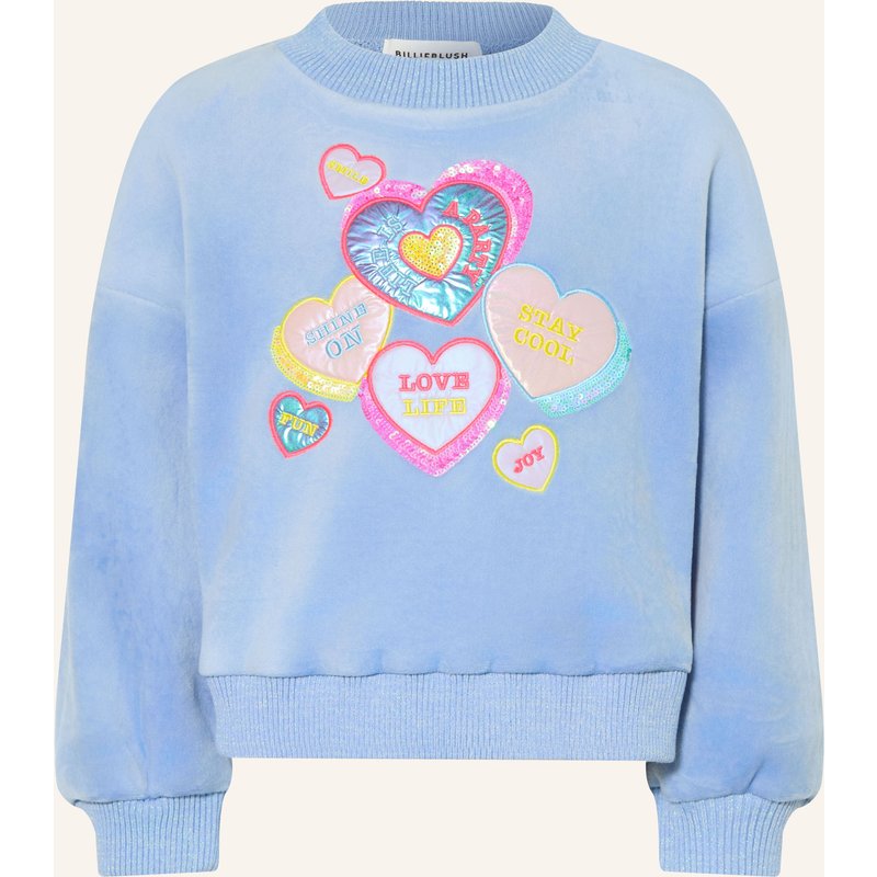 Billieblush Sweatshirt Mit Pailetten blau