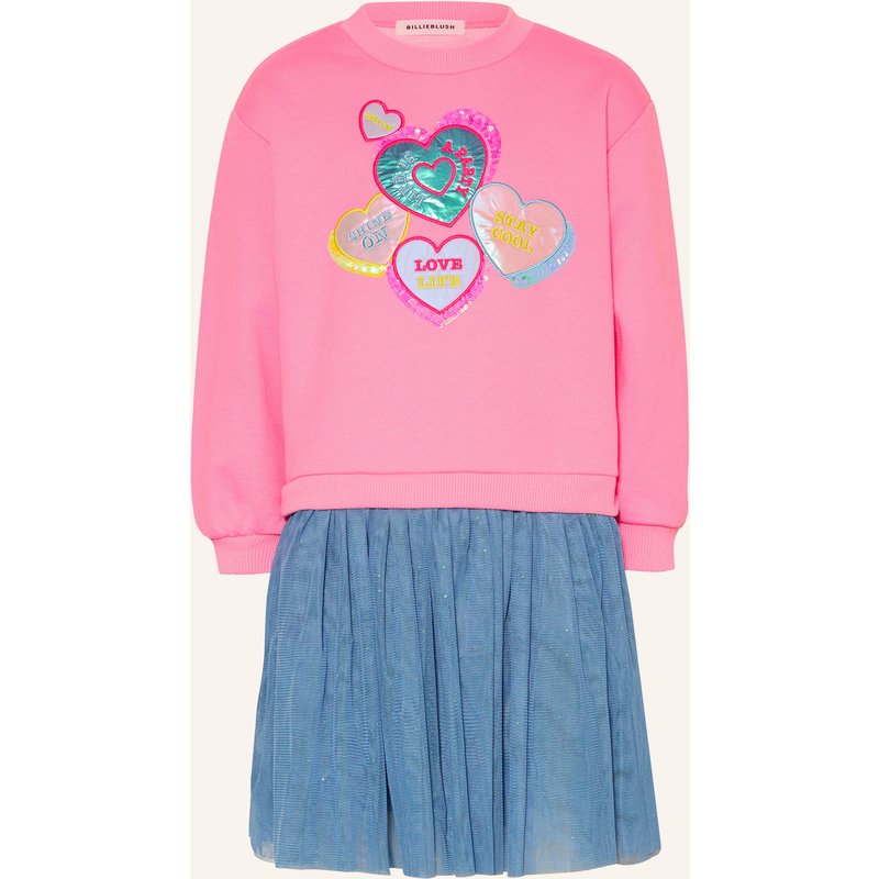 Billieblush Kleid Im Materialmix Mit Pailletten pink