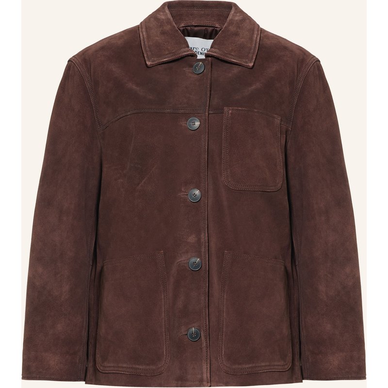 Marc O'polo Denim Overjacket Aus Leder braun
