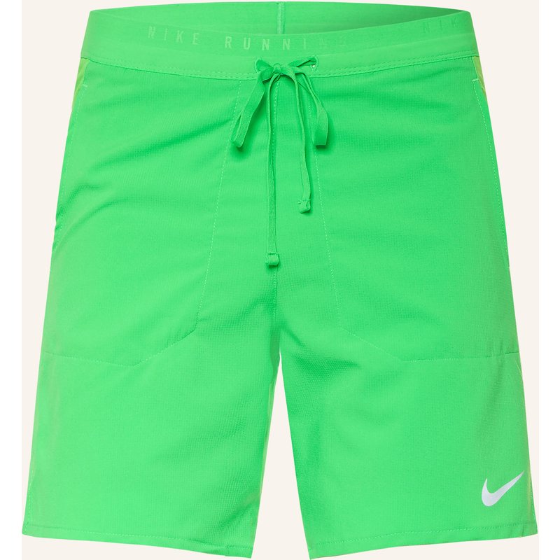 Nike 2-In-1-Laufshorts Stride gruen