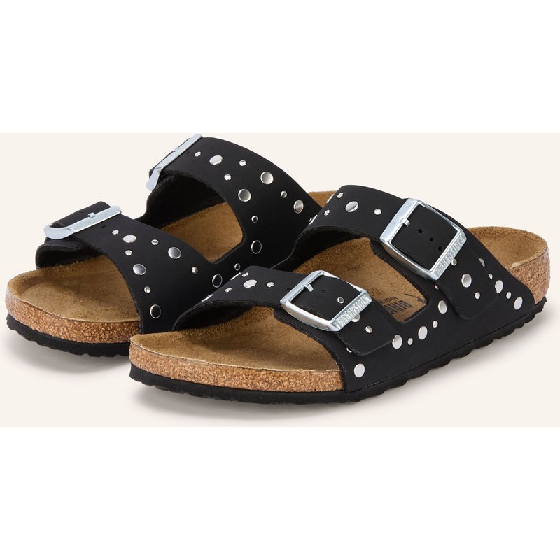 Birkenstock Pantoletten Arizona Rivets Mit Nieten schwarz