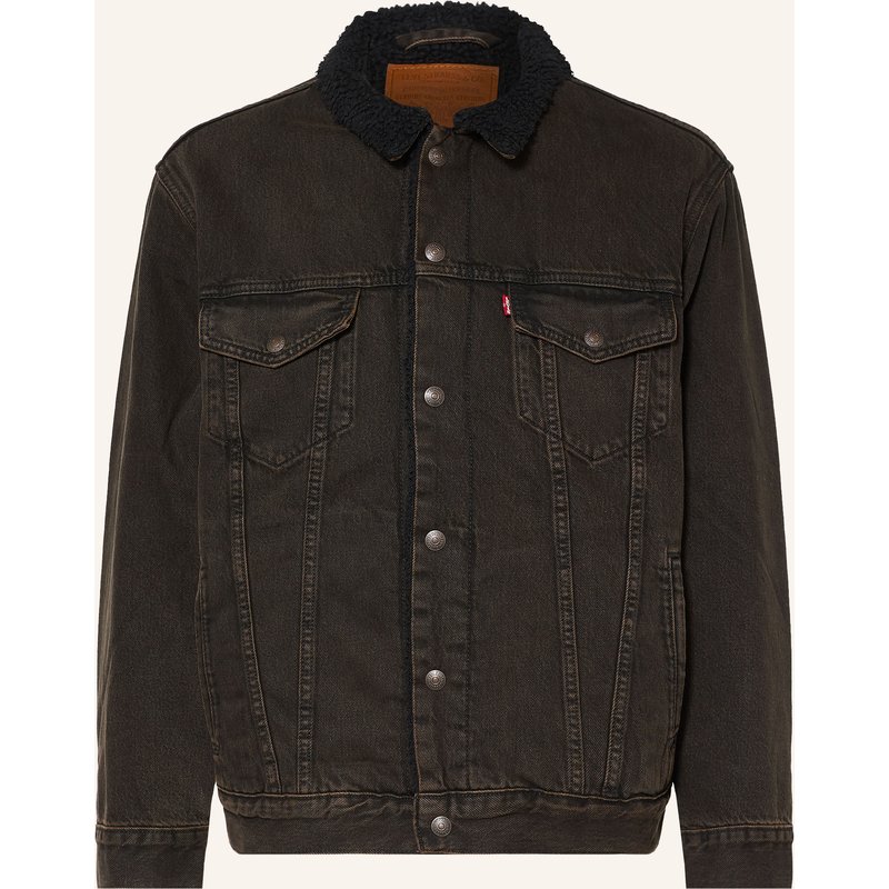 Levi's® Jeansjacke Mit Kunstfell braun