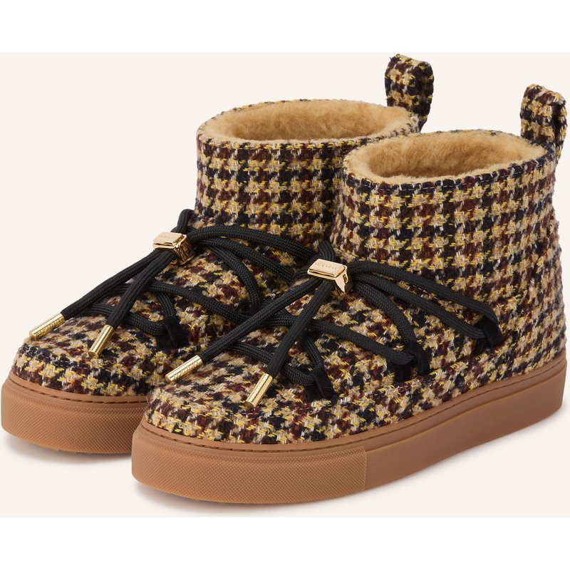 Inuikii Boots Plaid Low beige