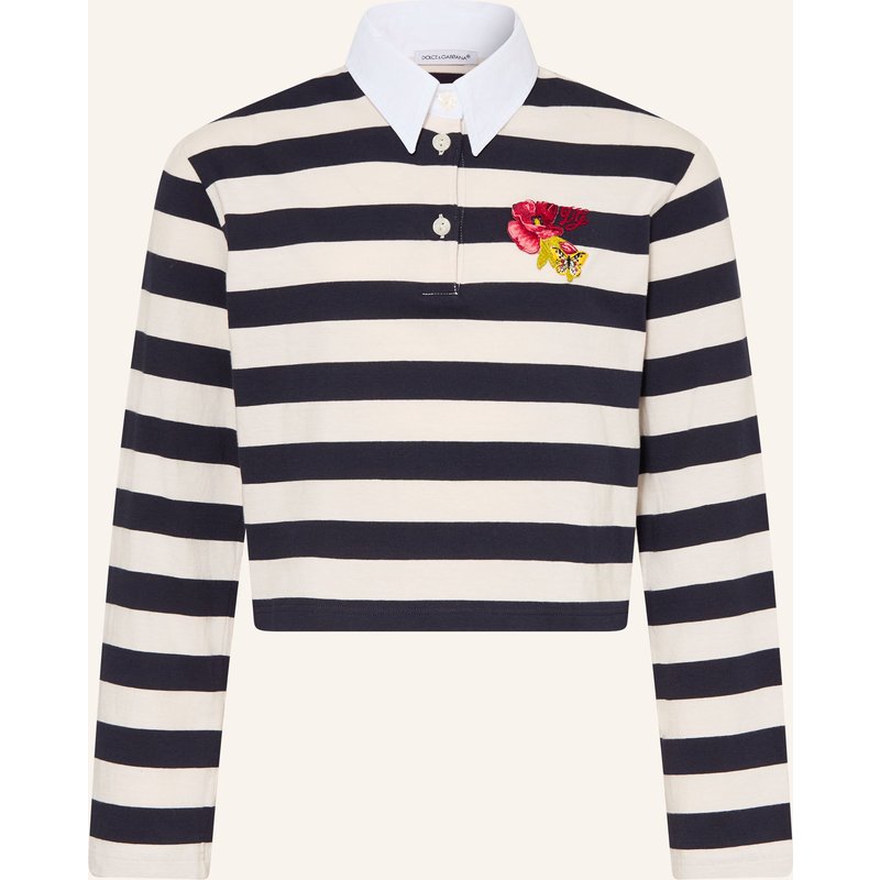Dolce & Gabbana Jersey-Poloshirt weiss