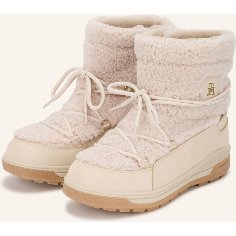 Tommy Hilfiger Boots Mit Teddyfell beige