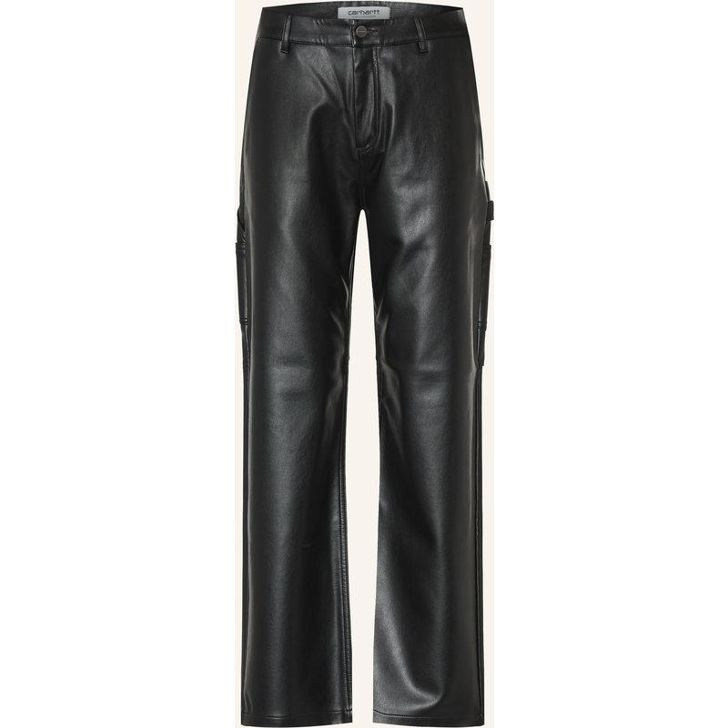 Carhartt Wip Hose Arizona In Lederoptik schwarz