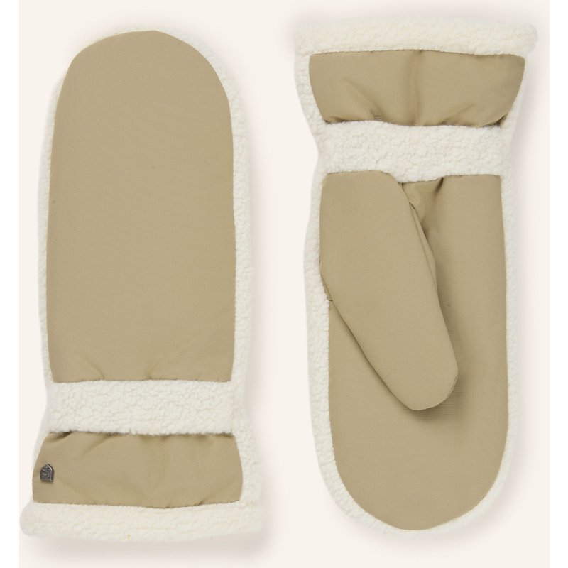 Hestra Fäustlinge Ronja Mit Teddyfell beige