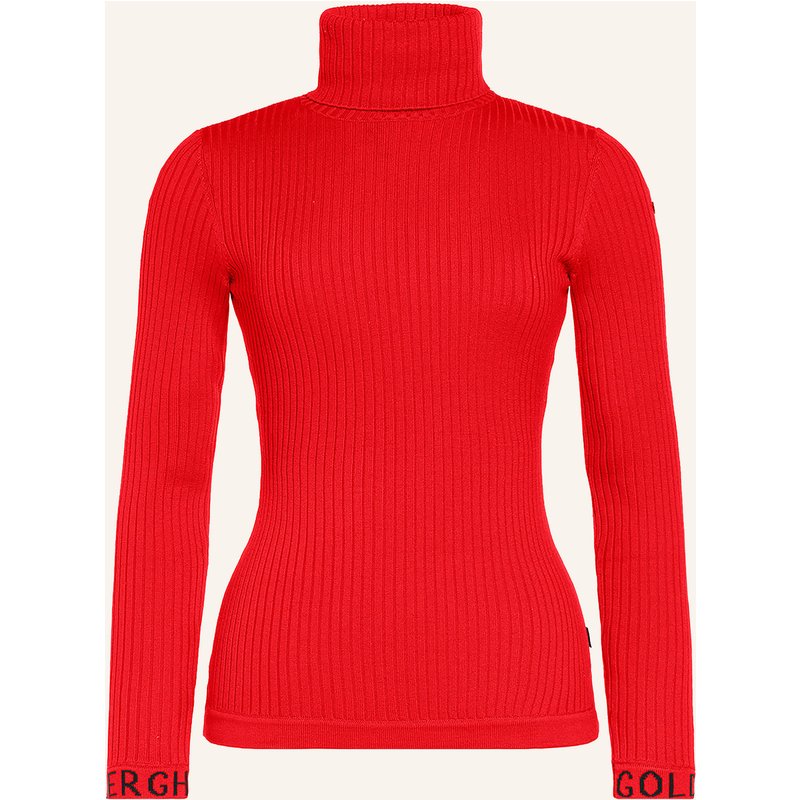 Goldbergh Rollkragenpullover Mira rot