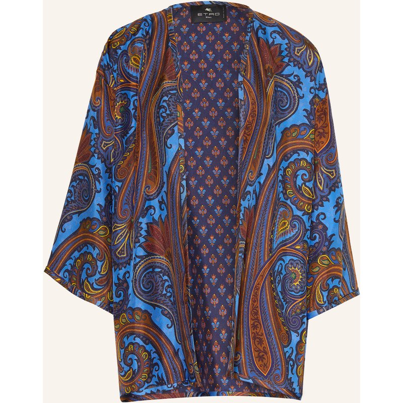 Etro Seidenhülle Mit 3/4-Arm blau
